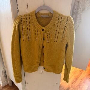 Yellow/chartreuse  Sweater wool blend